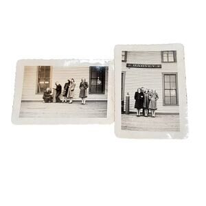 Vtg 1940s B&W Photos Friends Hanging Out Snapshot Funny Humor Posing Found Lot 2
